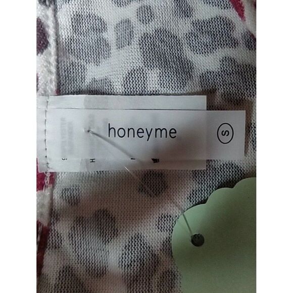 Honeyme Animal Print Babydoll Blouse Size Small NWT - Picture 6 of 10